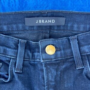 J Brand Indigo skinny Jeans with Gold Button